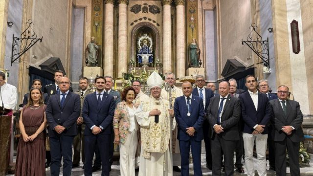 Statue of Our Lady of the Prado, patroness of Talavera de la Reina, honored during her feast day celebrations