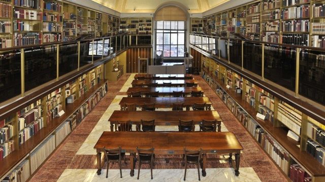 Reading room and shelving of the Vatican Apostolic Library