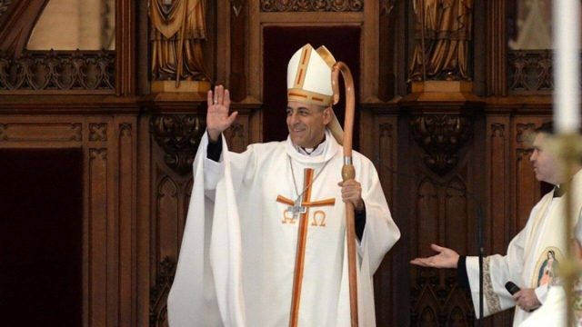 Cardinal Víctor Manuel Fernández, prefect of the Dicastery for the Doctrine of the Faith, in clerical dress
