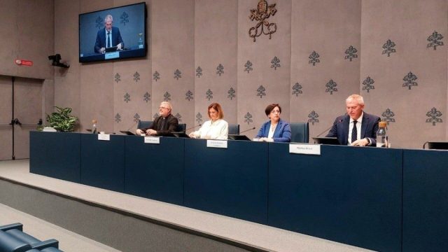 Announcement graphic for the Vatican meeting on the family marking 10 years of Amoris laetitia
