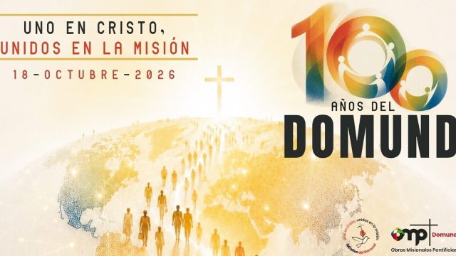 Congregation and clergy gathered in a church for a Mass marking the centenary of World Mission Sunday