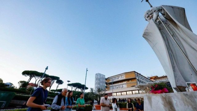 Pope Leo XIV, who is recovering after surgery at the Gemelli Polyclinic in Rome