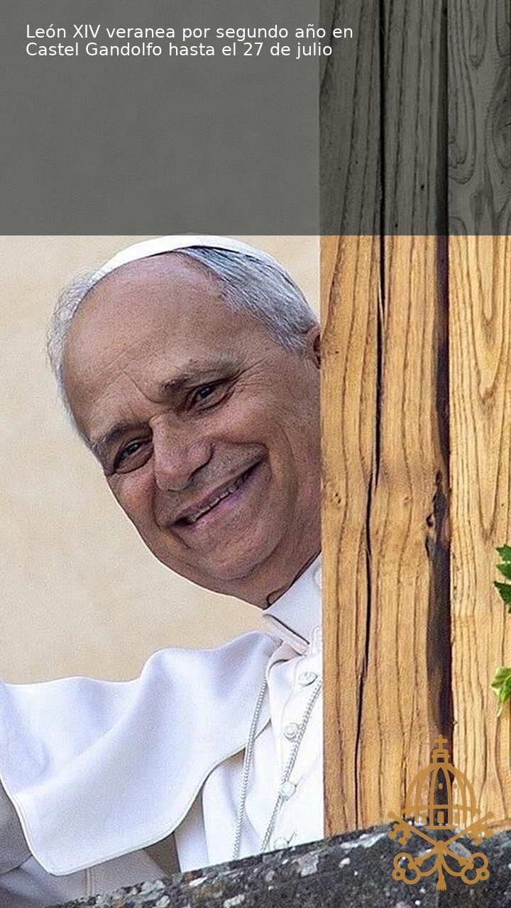 Vídeo | El Papa León XIV pasa su verano en Castel Gandolfo hasta el 27 de julio.